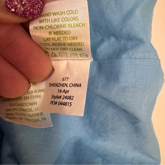 Lilly Pulitzer Larina Shift Dress in Seaspray Blue Size 4 - Picture 9 of 10